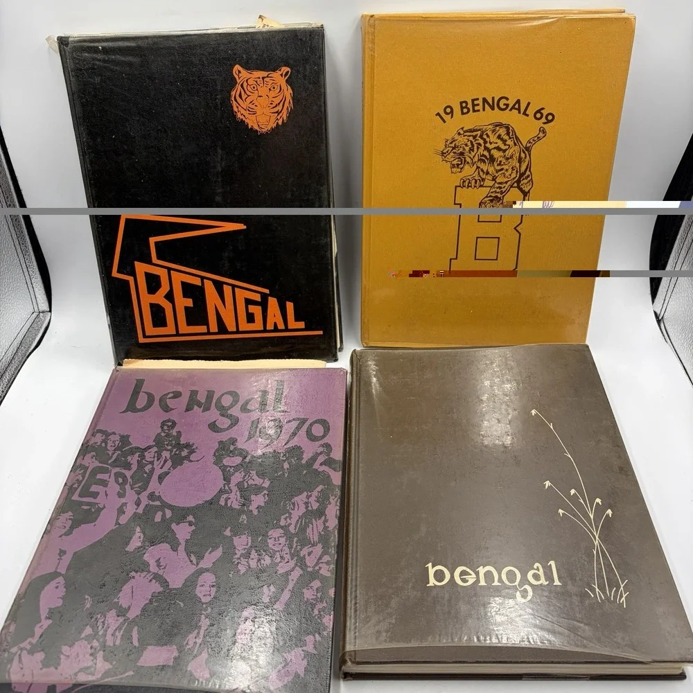 Lot of 4 Battle Ground Wa High School Yearbooks  1968 1969 1970 1971 Bengal BGHS